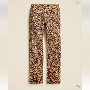 J. Crew Leopard NWT Print Pants ‘84 slouchy jean